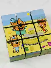 Кубики Три кота Карамелька Коржик Компот 9 штук Игра