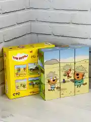 Кубики Три кота Карамелька Коржик Компот 9 штук Игра