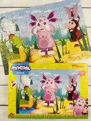 Пазл картонный Лунтик 260 Мозаика Игра Мила Кузя Мультгерои