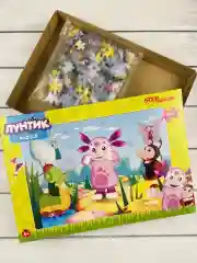 Пазл картонный Лунтик 260 Мозаика Игра Мила Кузя Мультгерои