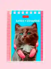 Кремовый блокнот/скетчбук/ежедневник/записная книжка/смешбук/кешбук с котиками, котоблокнот