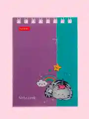 Лавандовый блокнот/скетчбук/ежедневник/записная книжка/смешбук/кешбук с котиками, котоблокнот