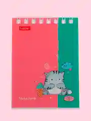 Лазурный блокнот/скетчбук/ежедневник/записная книжка/смешбук/кешбук с котиками, котоблокнот