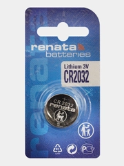 Батарейка Renata CR2032 (CR/BR2032), 3V, 235 mAh, Китай, 1 штука в блистере