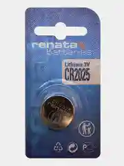 Батарейка Renata CR2025 (CR2025), 3V, 170 mAh, Китай, 1 штука в блистере