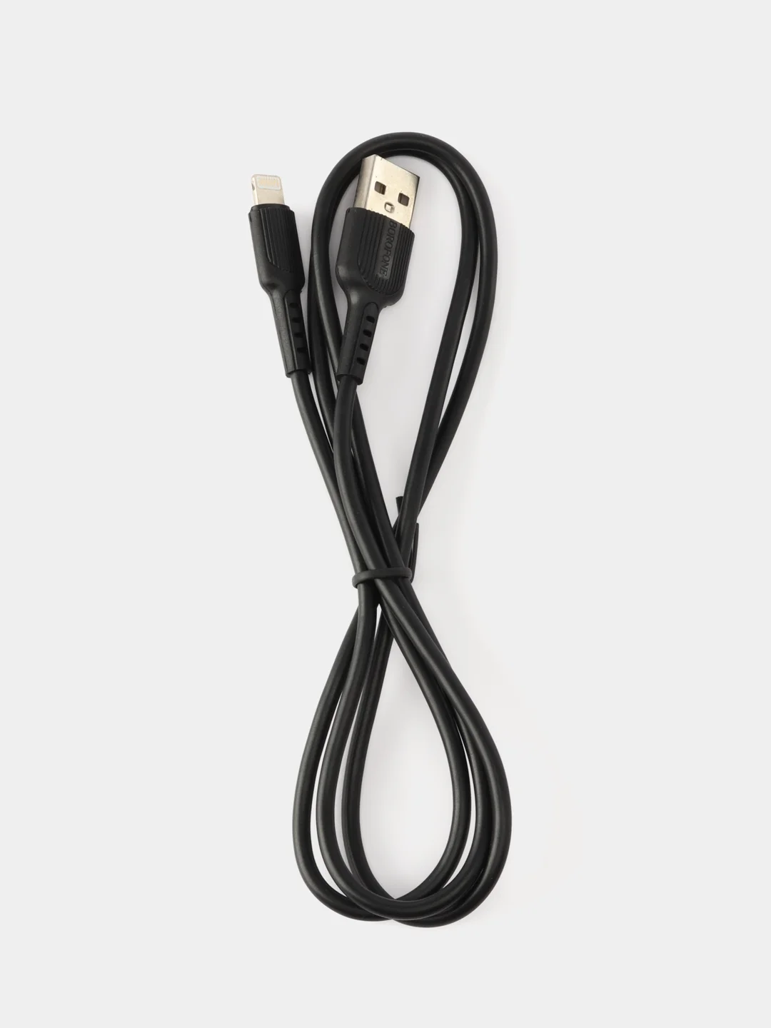 USB кабель BOROFONE BX16 USB, 2.4А, 1 м черный, зарядка, передача данных, прочный, для Айфон