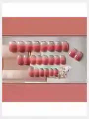 Накладные ногти короткие с дизайном форма Квадрат