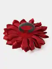 Вишнёвый бантики для волос из атласной ленты