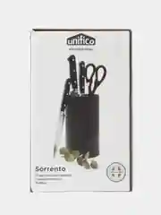 Черный подставка для ножей Unifico Professional 18 см