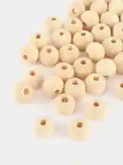 Бусины деревянные, цвет натуральный