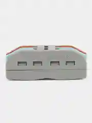 Соединительная проходная клемма, быстрозажимная рычажковая типа wago 2-2p-g2