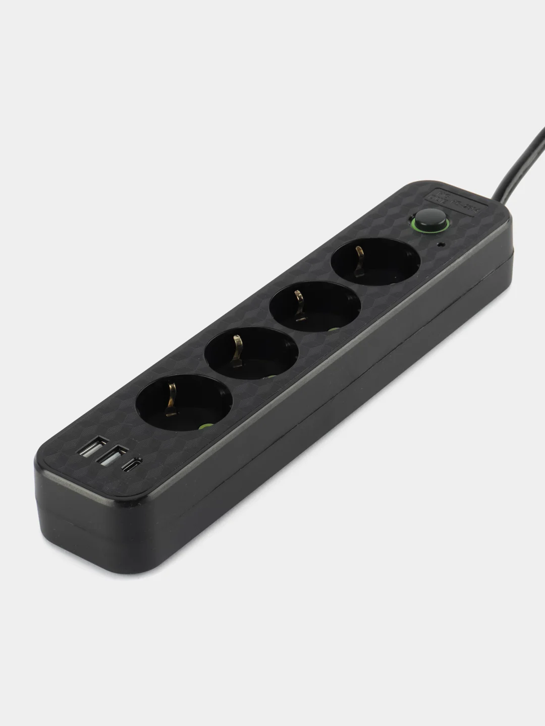 Удлинитель, сетевой фильтр с USB и Type-C
