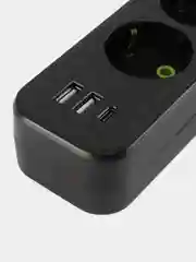 Удлинитель, сетевой фильтр с USB и Type-C