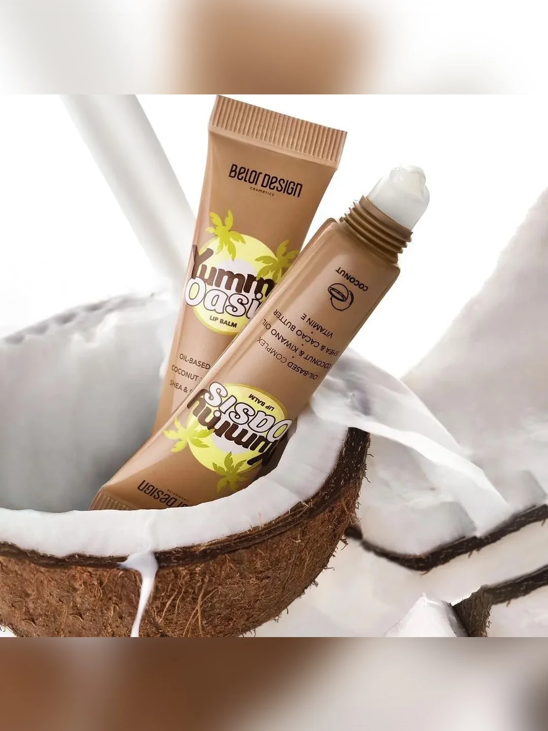 Бальзам для губ Belor Design Yummy Oasis Coconut, 10,5 г