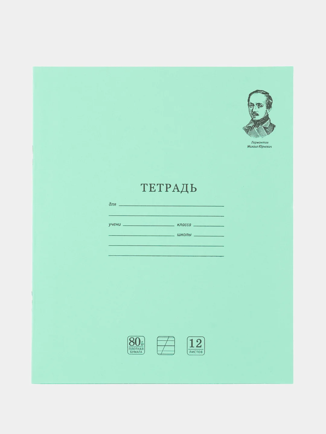 Тетрадь школьная для учебы в косую линию Brauberg "Великие имена", 12л, набор 20 шт.