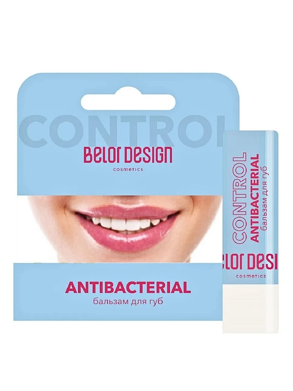 Бальзам для губ Belor Design Lip Control, антибактериальный, 4 г