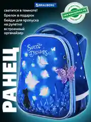 Рюкзак школьный Brauberg Premium, для девочки, 2 отделения