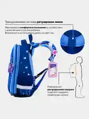 Рюкзак школьный Brauberg Premium, для девочки, 2 отделения