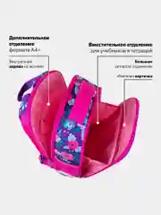 Рюкзак школьный для девочки Brauberg Fit, 2 отделения, Wonderful night, 270616