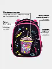 Рюкзак школьный для девочки Brauberg Premium, 2 отделения, с брелком, Pop style, 271354