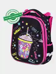 Рюкзак школьный для девочки Brauberg Premium, 2 отделения, с брелком, Pop style, 271354