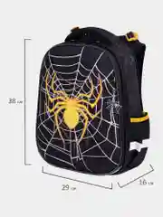 Рюкзак школьный для мальчика Brauberg 2 отделения, с брелком, Venomous spider, 271355