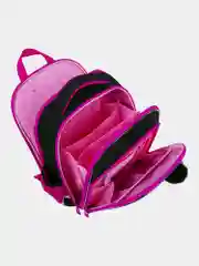 Рюкзак школьный для девочки Brauberg Quadro, 3 отделения, с брелоком, Black cat, 271358