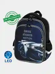 Рюкзак школьный для мальчика Brauberg Quadro, 3 отделения, с брелоком, Sport car, 271359