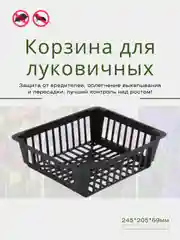 Черный корзина для луковичных круглая, квадратная, защита от вредителей, уход за растениями