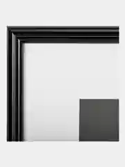 Рамка для фотографий на стену А3 30х40 см, пластик, черная, Brauberg Original, 391230