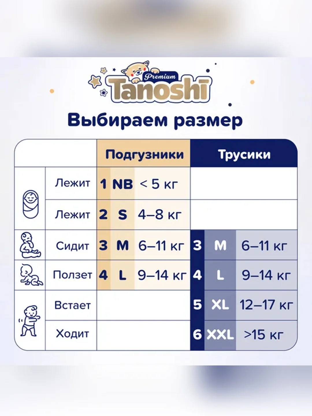Подгузники для детей Tanoshi Premium, мягкие и тонкие