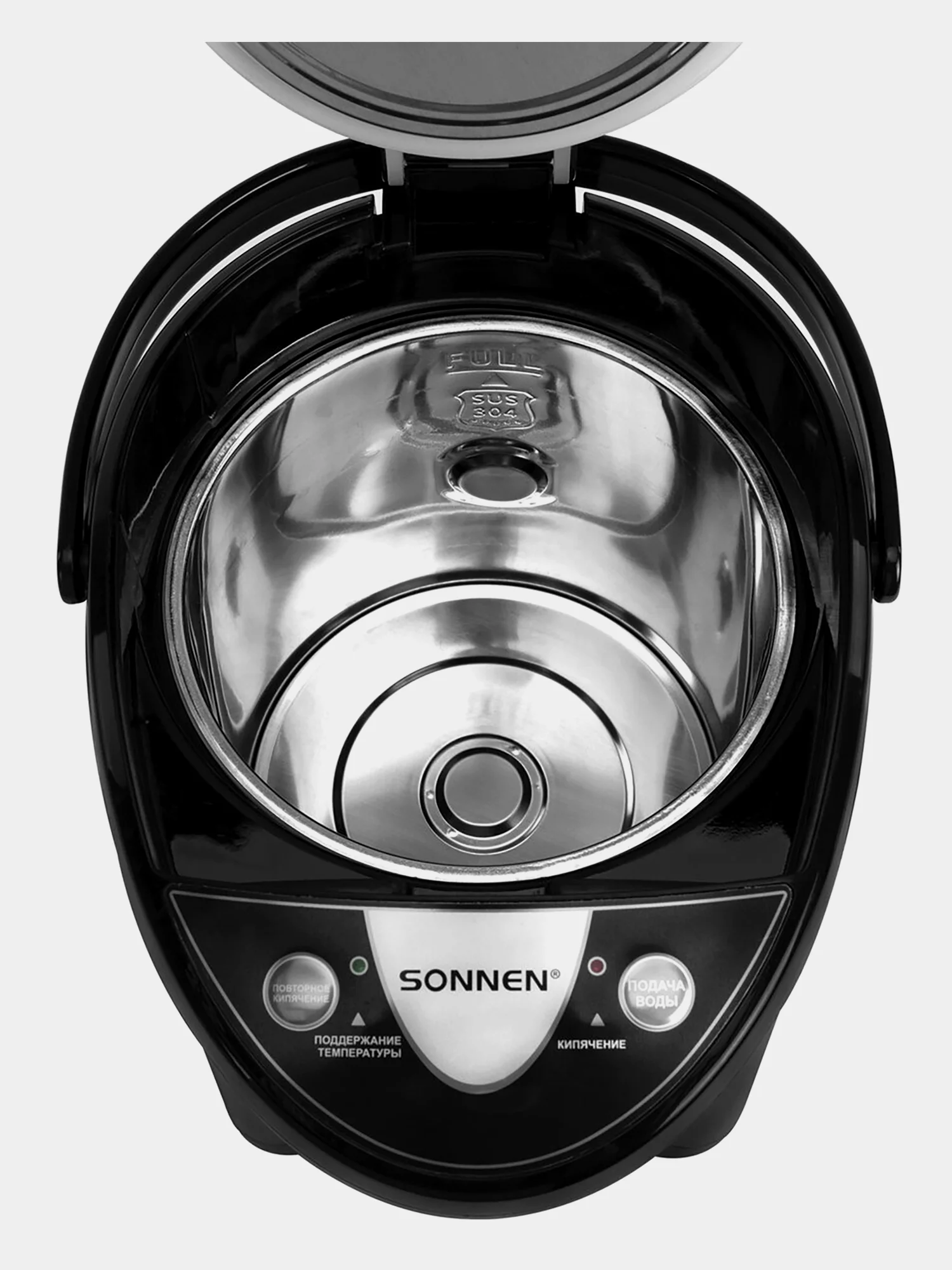 Термопот 4 л Sonnen TP-38, 456710, нагреватель воды электрический 900 Вт, сталь