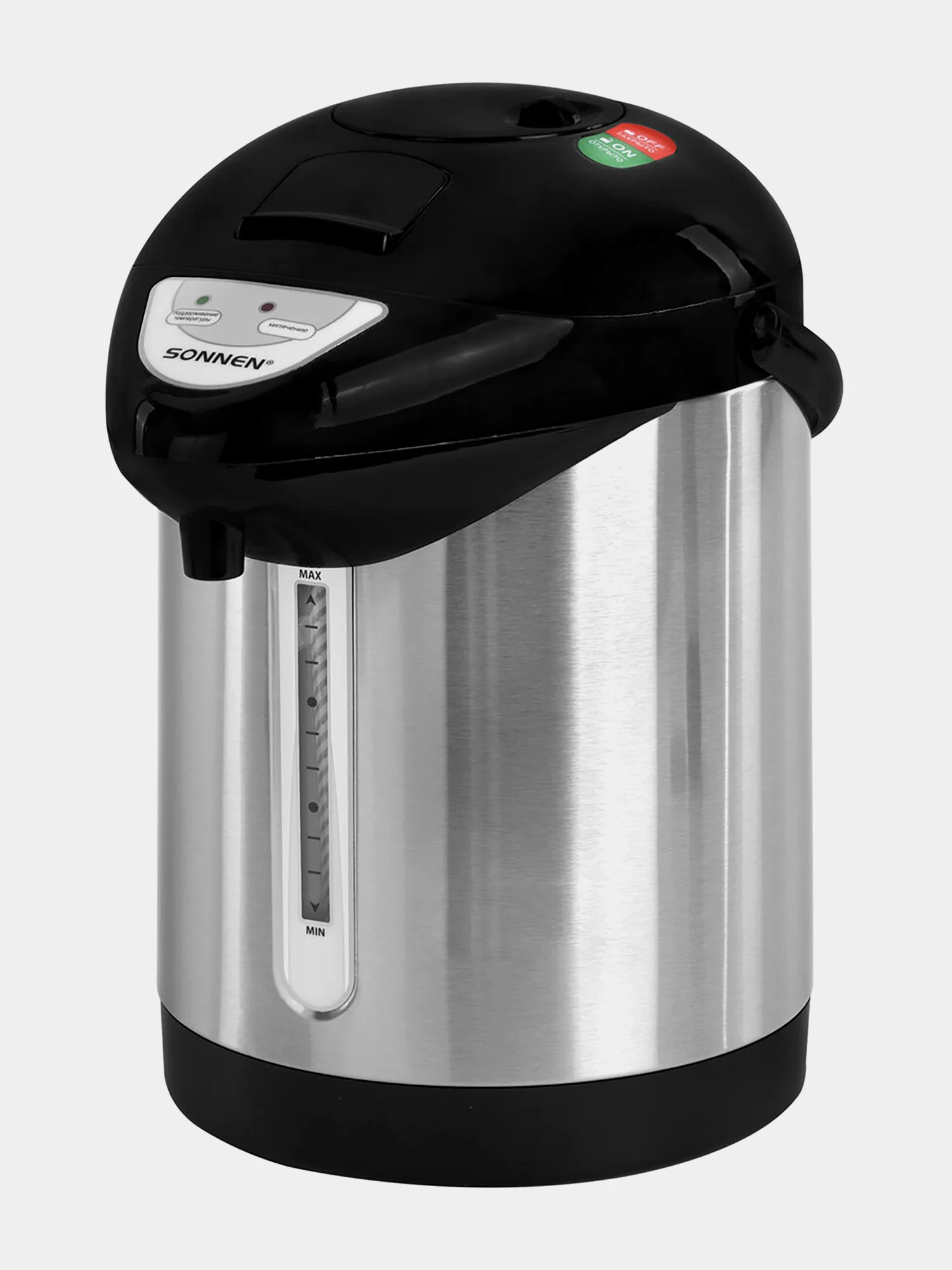 Термопот 3 л Sonnen TP-28, 456712, нагреватель воды электрический, ручной насос, сталь