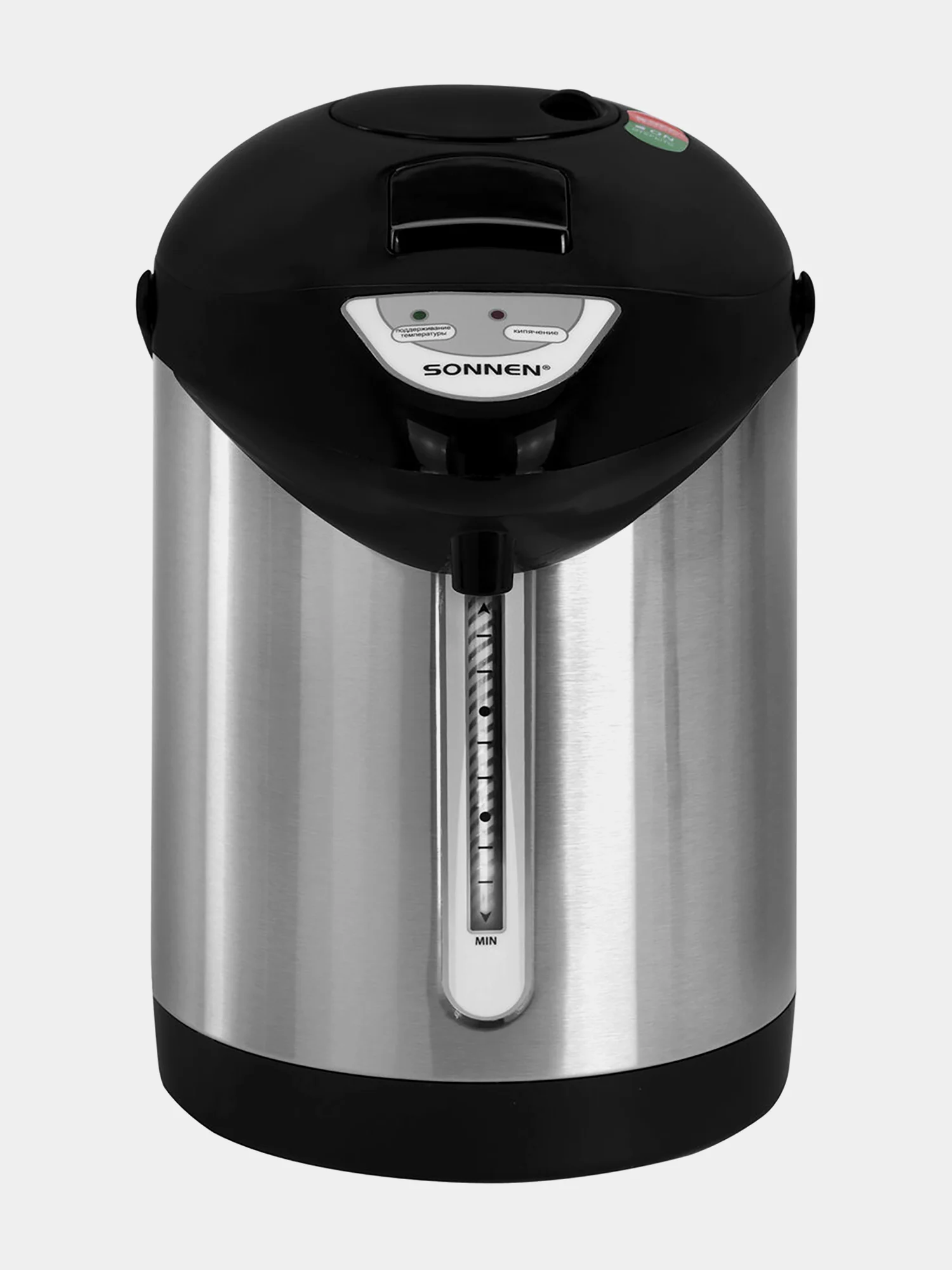 Термопот 3 л Sonnen TP-28, 456712, нагреватель воды электрический, ручной насос, сталь