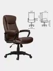 Кресло офисное BRABIX Enter EX-511, экокожа, коричневое, 531163