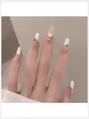 Накладные ногти с дизайном форма Балерина