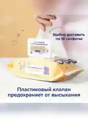 Влажные салфетки детские Tanoshi Premium с Алоэ Вера, без запаха и спирта, 0+, 80 штук