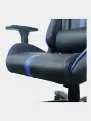 Кресло компьютерное BRABIX GT Carbon GM-120, две подушки, экокожа, черное/синее, 531930