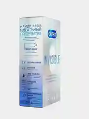 Презервативы Durex Invisible, ультратонкие, для максимальной чувствительности, 12 штук