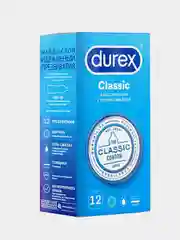 Презервативы Durex Classic, классические с гелем-смазкой, 12 штук