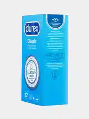 Презервативы Durex Classic, классические с гелем-смазкой, 12 штук