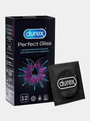 Презервативы Durex Perfect Gliss, для анального секса, 12 штук