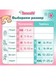Трусики-подгузники для детей Tanoshi, ультратонкие и дышащие