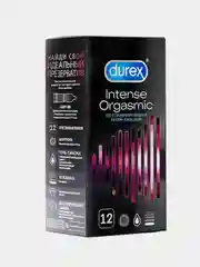 Презервативы Durex Intense Orgasmic, рельефные со стимулирующим гелем-смазкой, 12 штук
