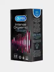 Презервативы Durex Intense Orgasmic, рельефные со стимулирующим гелем-смазкой, 12 штук