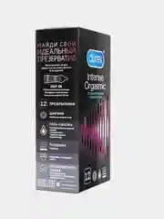 Презервативы Durex Intense Orgasmic, рельефные со стимулирующим гелем-смазкой, 12 штук