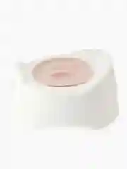 Розовый горшок детский bonbela, белый, пластиковый с крышкой
