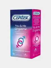 Презервативы с ребрами и точками Contex You&Me Orgasmic, 12 штук