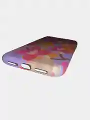 Сиреневый фосфорный силиконовый светящийся в темноте чехол для iPhone