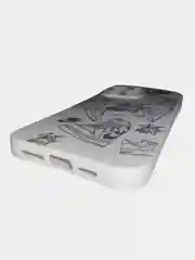 Белый фосфорный силиконовый светящийся в темноте чехол для iPhone
